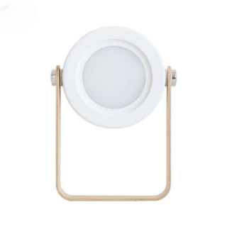 Lampe de Chevet LED Pliable et Portable en Plastique sur fond blanc